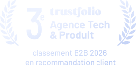 3e classement Trustfolio Agence Tech & Produit B2B 2026 recommandation client