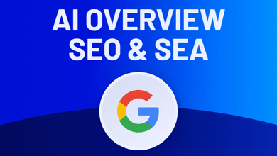 AI Overview SEO & SEA avec logo Google