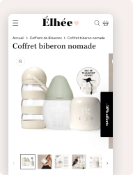 Coffret biberon nomade Elhée avec chauffe-biberon et sac de transport