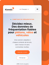 Kiomda : Compteur de fréquentation piétons et véhicules