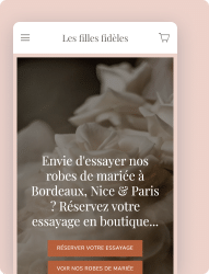 Boutique Les Filles Fidèles : Réservez votre essayage de robe de mariée à Bordeaux, Nice & Paris