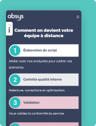 Absys : Comment on devient votre équipe à distance - étapes 1, 2, 3