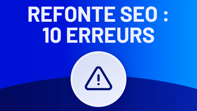 Refonte SEO : 10 erreurs à éviter, symbole d'alerte