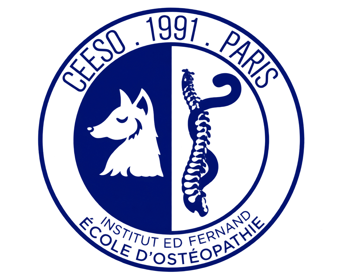Logo CEESO Paris 1991, Institut Ed Fernand École d'Ostéopathie